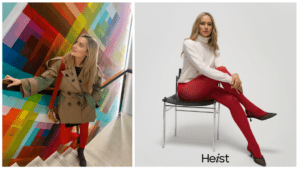 Get the Look: Laura Whitmore Paints the Town Red in Heist