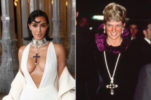 Kim Kardashian Debuts Princess Diana’s £163k Cross Pendant