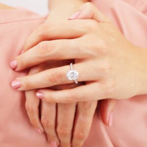 Mined Diamond Alternative Engagement Rings