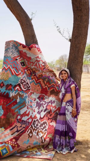 Jaipur Rugs Celebrates Women’s Design, Guaranteeing the Workers Better Living Conditions