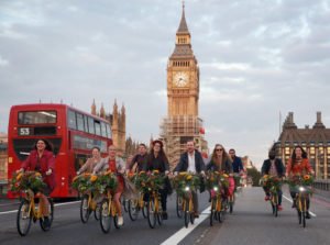 Flower Power Meets Pedal Power for World Car-Free Day